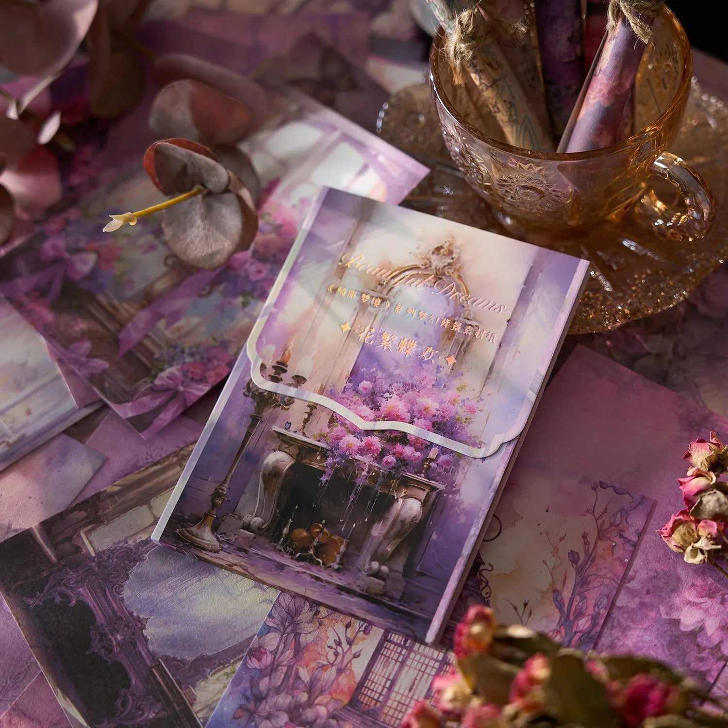 50 sheets Large Size Vintage Scrapbooking