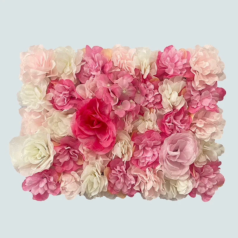 Artificial Flower Wall Panels Backdrop