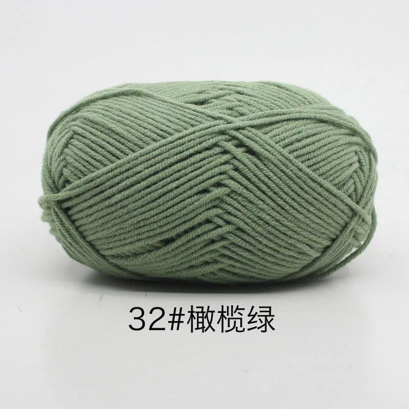 40-50g/Set 4ply Milk Cotton(80%) Knitting Yarn