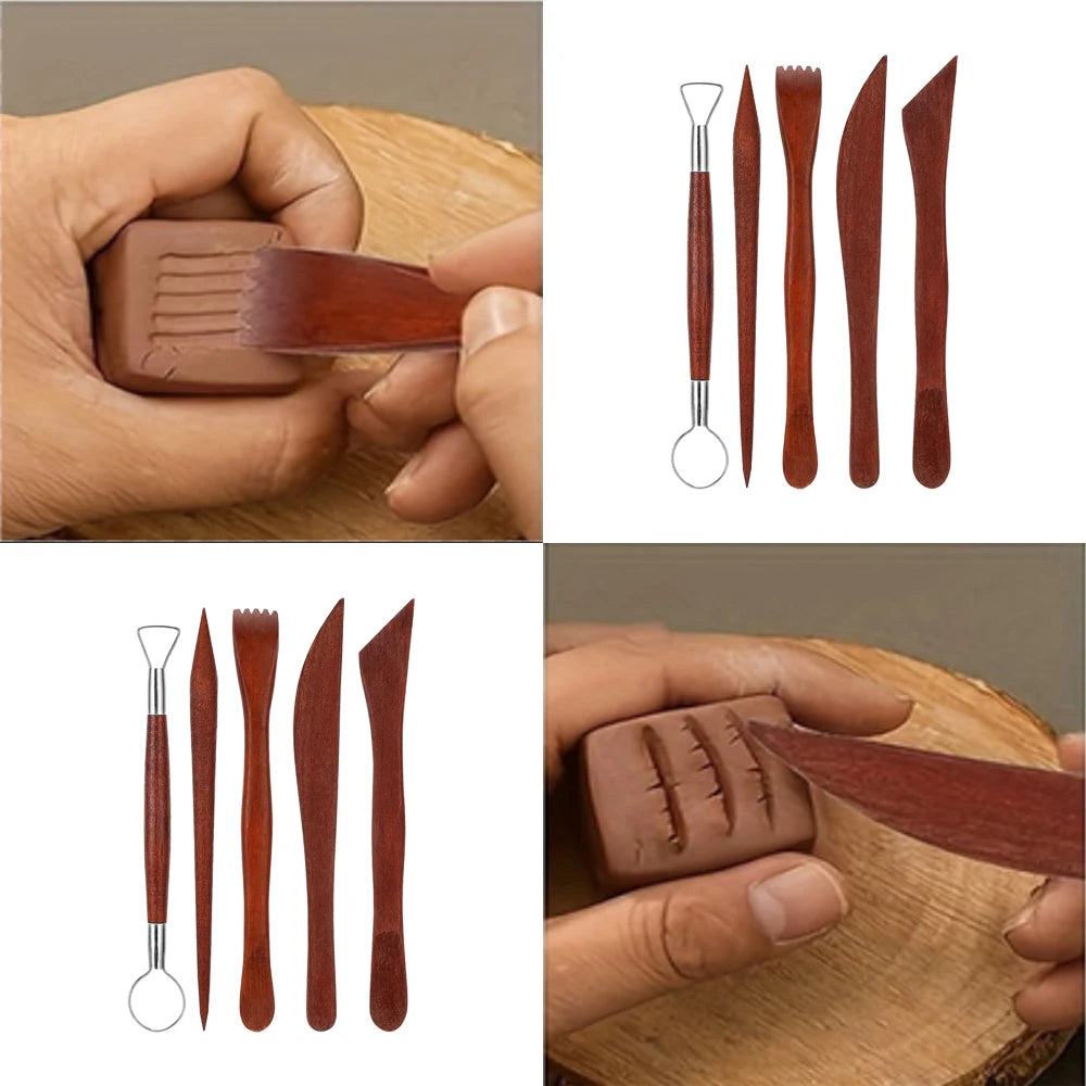 Pottery Clay Sculpting Tools Kit 40 Pcs/Set Ceramic Wax Clays Carving Tools