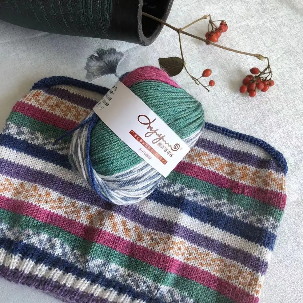 100% Cotton Handwoven Medium and Fine Dyed Yarn