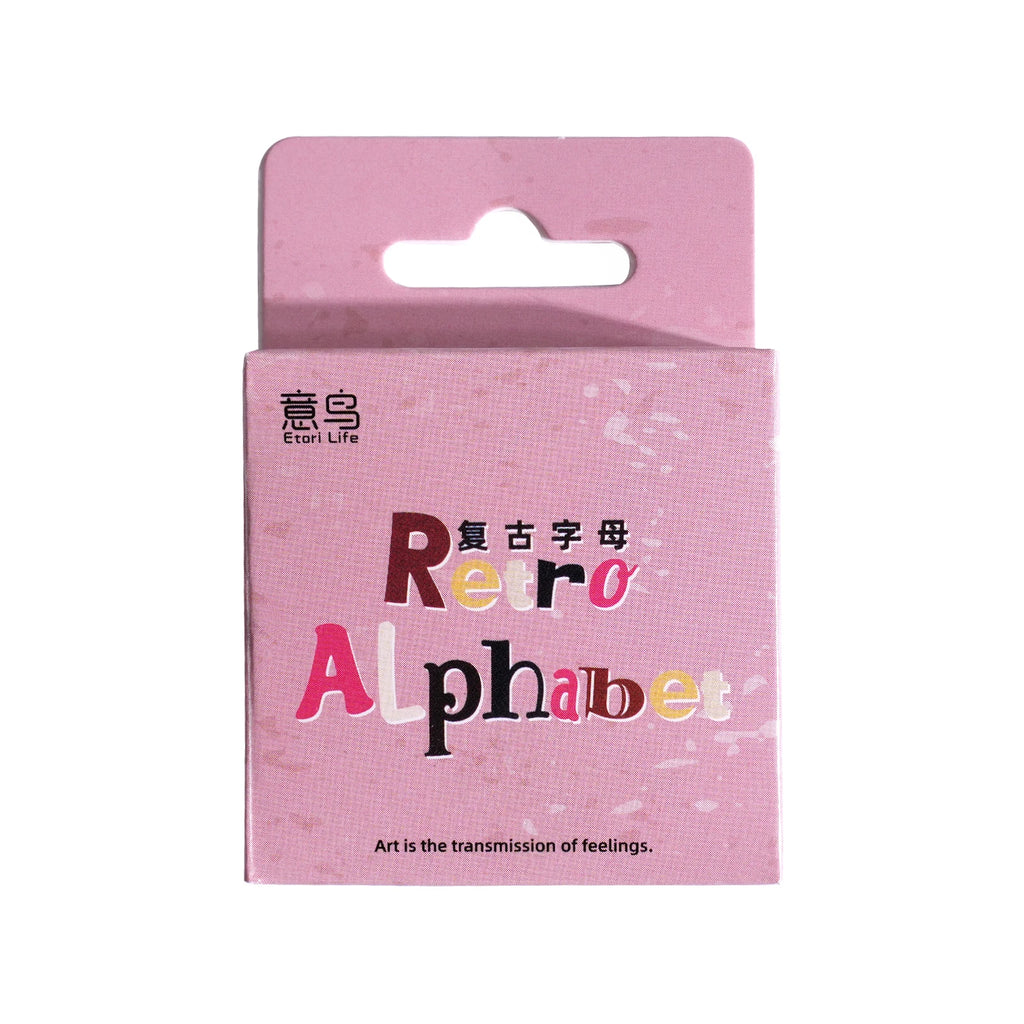 52pcs English Letter Pattern Stickers