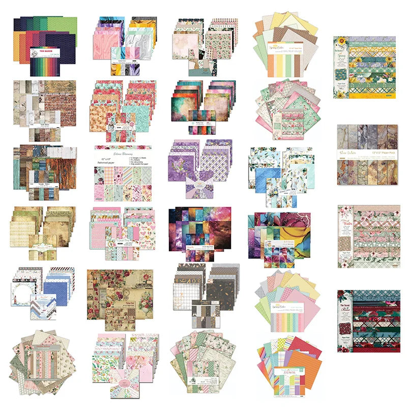 12 Sheet Scrapbook Paper 30x30cm