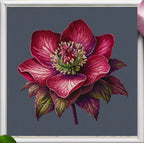 Flower flowers 18CT 16CT 14CT Unprinted Top Quality Cross Stitch Kits