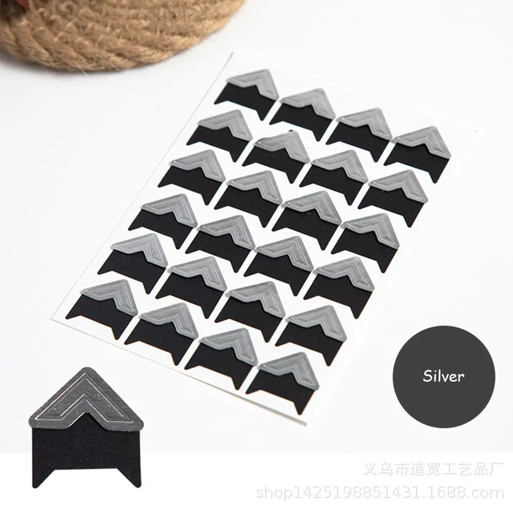 10sheets/24Pcs Colorful Photo Corner