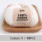 10PCS 100% Organic Cotton Yarn