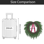 Wreath Lifelike Pine Needle Burgundy Velvet Bow