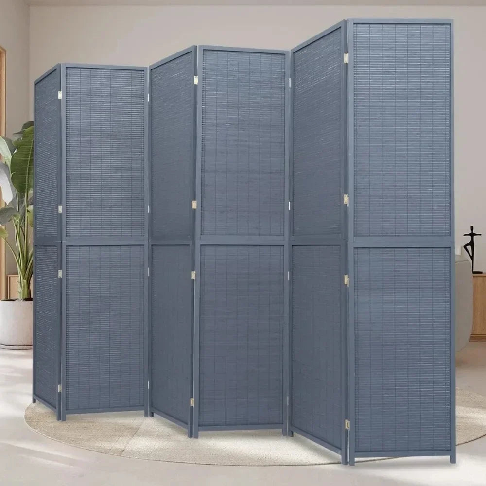 6 Panel Room Divider 6 Ft Tall Folding Privacy Screen