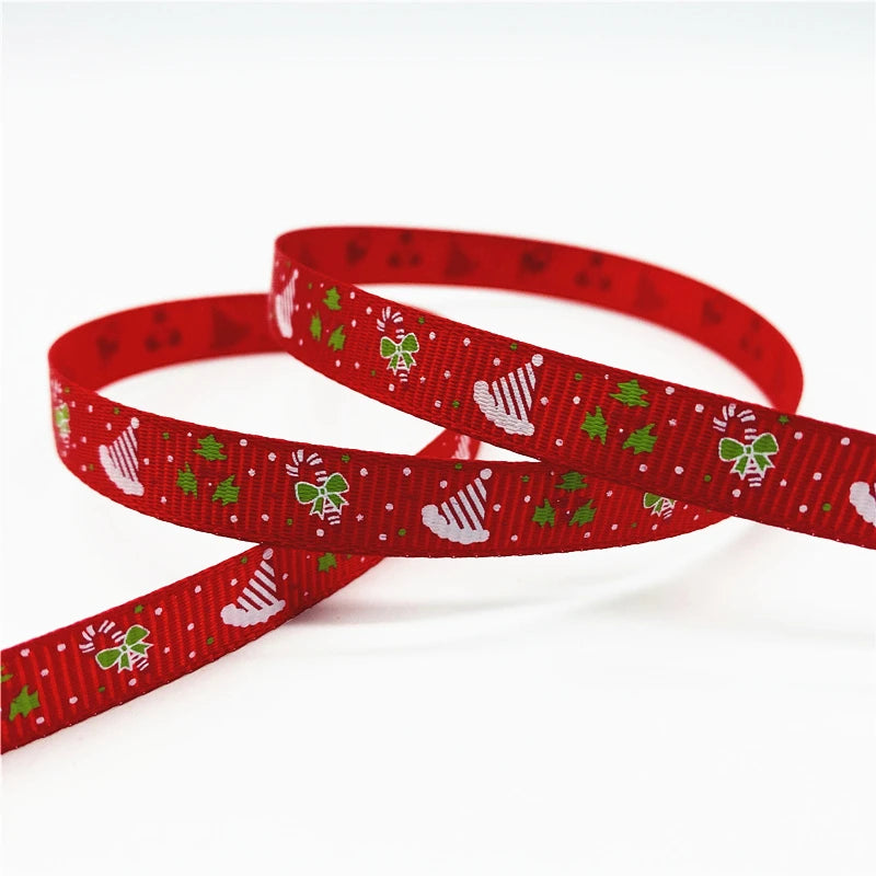 5yards/Lot 10mm Christmas Ribbon