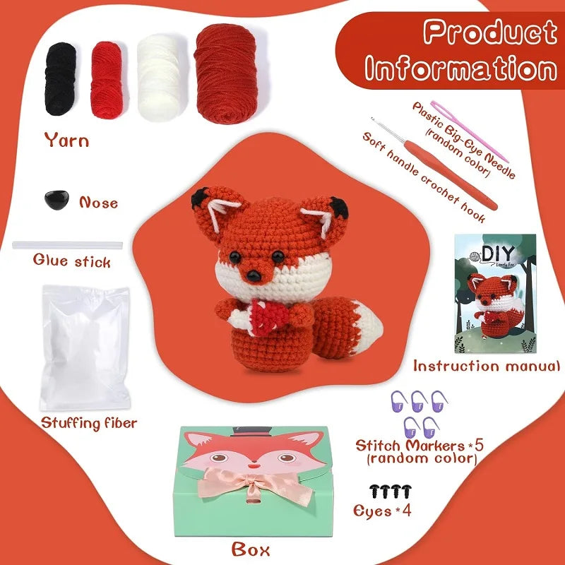 Animal Crochet Knitting Kit