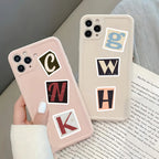 52pcs English Letter Pattern Stickers