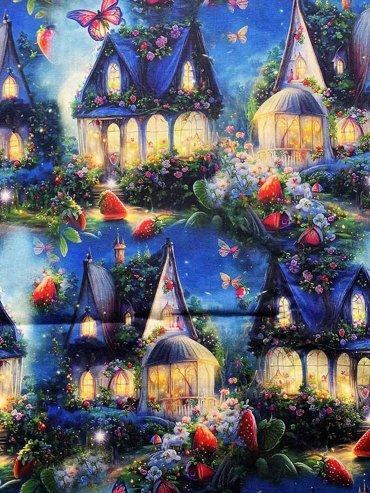 Cotton Fabric Digital Printing HD Fairy Tale 