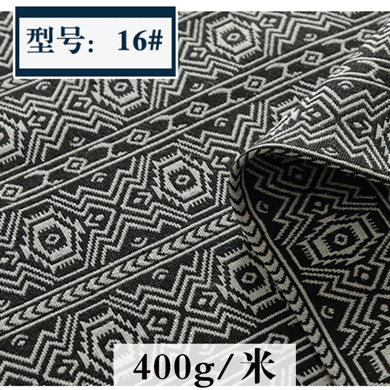 Dyed Ethnic Style Cotton Linen Fabric