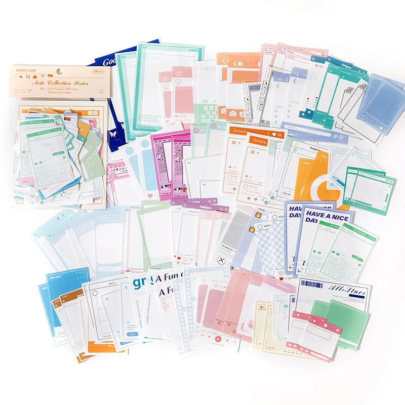 100pcs/pack Vintage Memo Paper