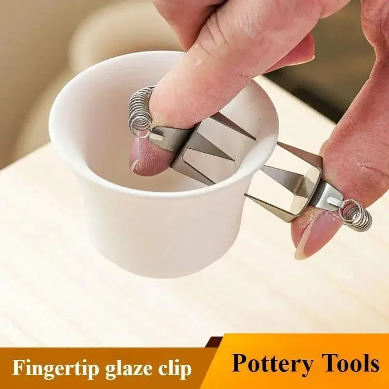 Fingertip Dipping Glaze Clips