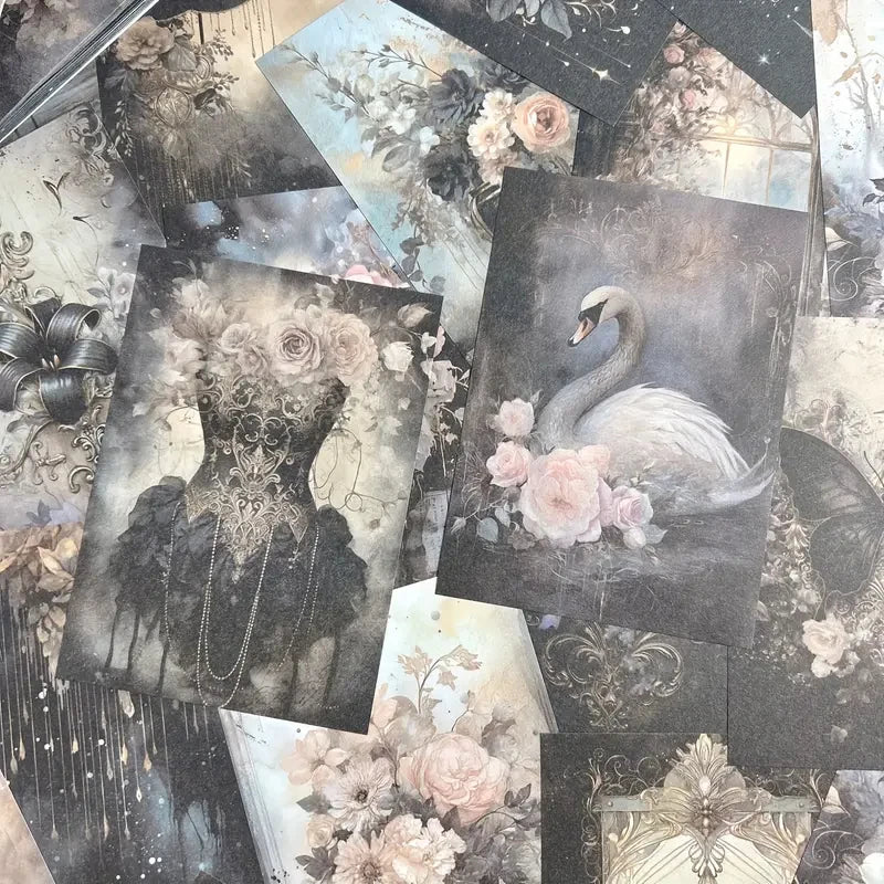 50 sheets Retro Scrapbook Material Paper