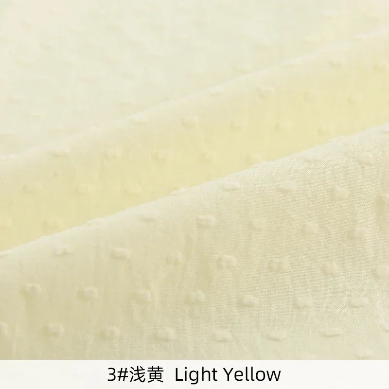 100% Cotton Jacquard Dot Swiss Woven Fabric