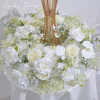 Artificial flowers Wreath Wedding Decoration Table Frame decor Floral Centerpiece Flower Backdrop Arrangement Flower Row