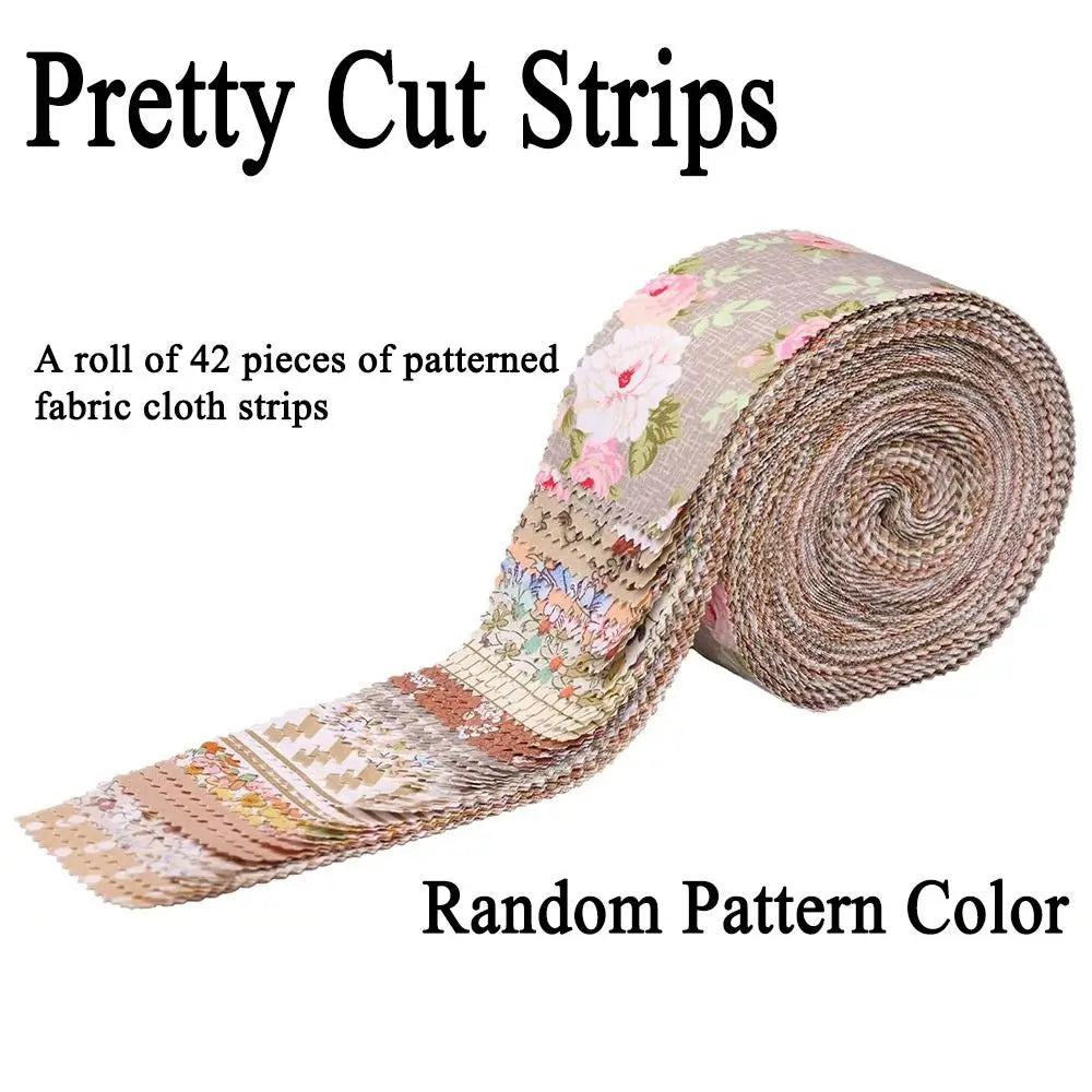 42 Sheets Creative Precuts Fabric Jelly Rolls Vintage Floral