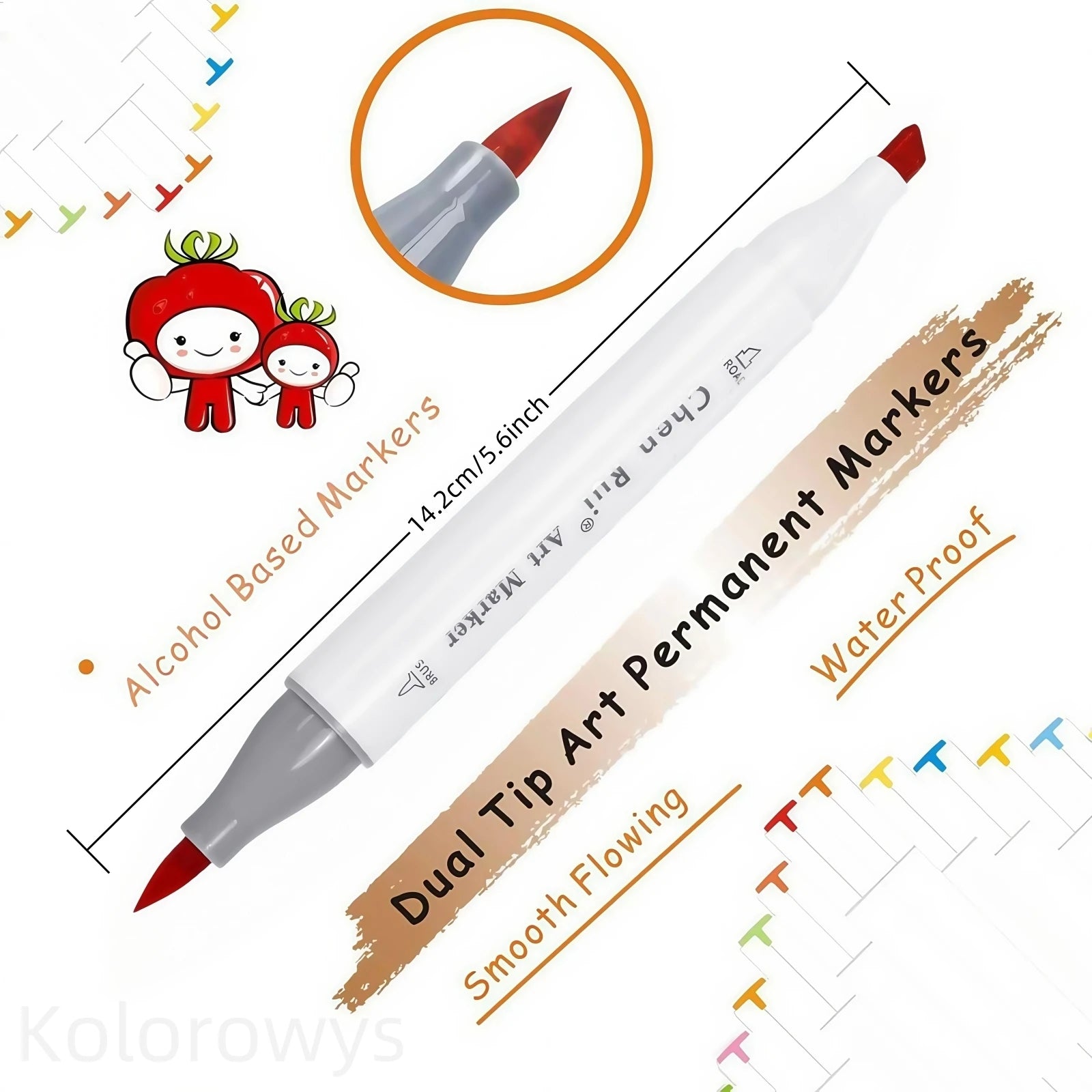 Alcohol Markers Set with Bleeding-Proof Drawing Mat