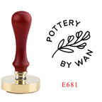 Custom Pottery Stamp for Clay Logo Design Personalized Customized Stamp