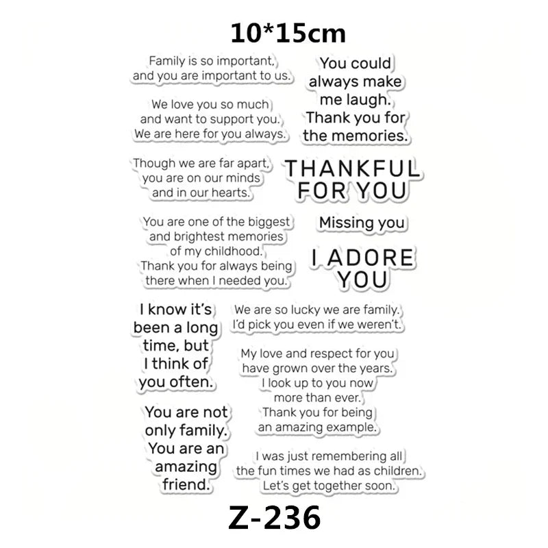 Clear Stamps for Scrapbooking Paper