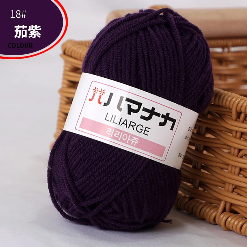 Milk cotton thread