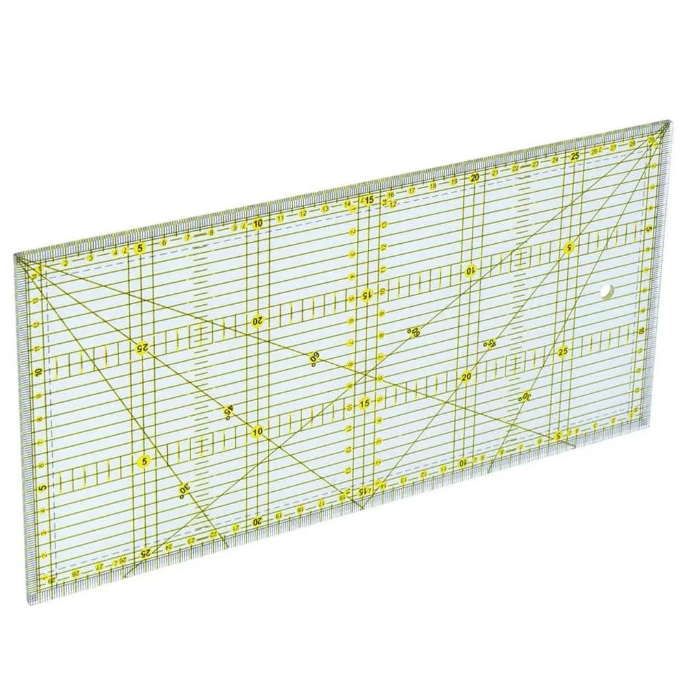 15*30 Quilters Ruler with Double Colored and Grid Lines