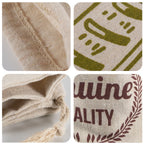 Linen Bread Bags Reusable Drawstring Bag For Loaf