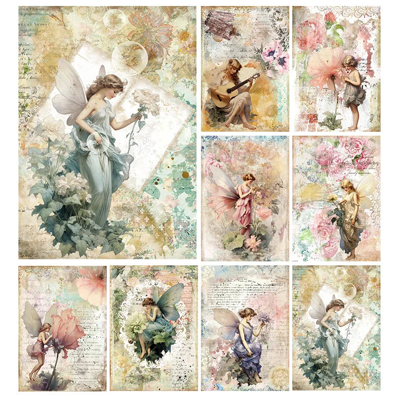 Rice Paper Original Design Scrapbook Mushroom Pattern