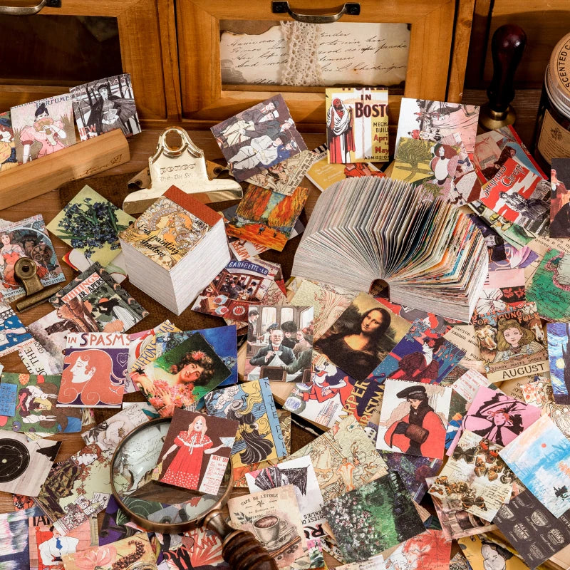 400 pcs Craft Vintage Scrapbooking Paper