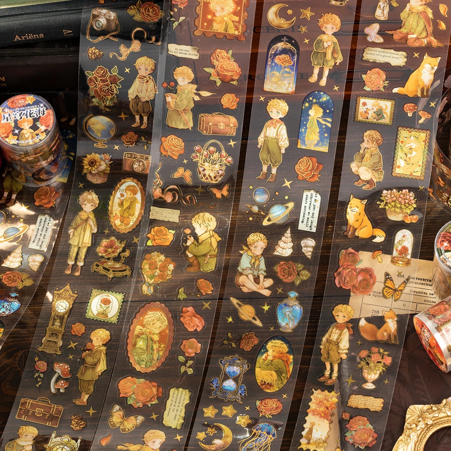 55mm*2m PET Die cut Masking Tape Stickers Retro Cartoon