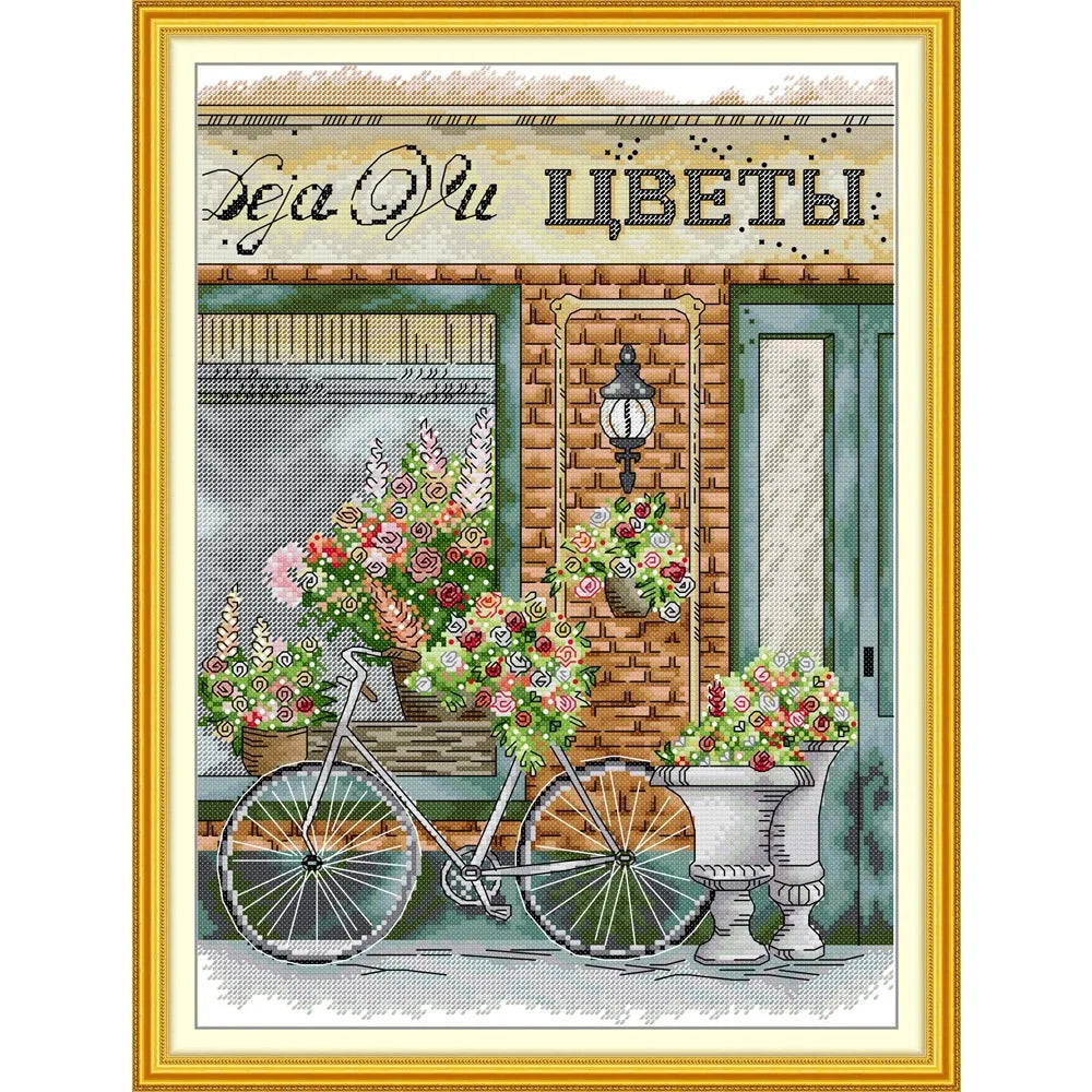 Joy Sunday Pre-printed Cross Stitch Kit