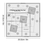 Acrylic Quilting Templates Ruler Acrylic Log Cabin Trim Tool