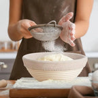 Round Woven Fermentation Basket Rustic Style