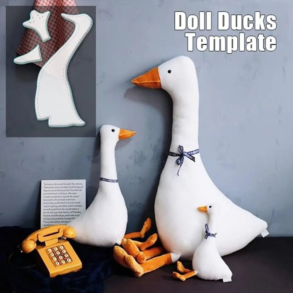 Transparent Doll Ducks Decor Template Set