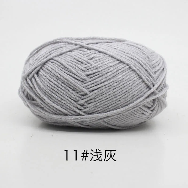 40-50g/Set 4ply Milk Cotton(80%) Knitting Yarn
