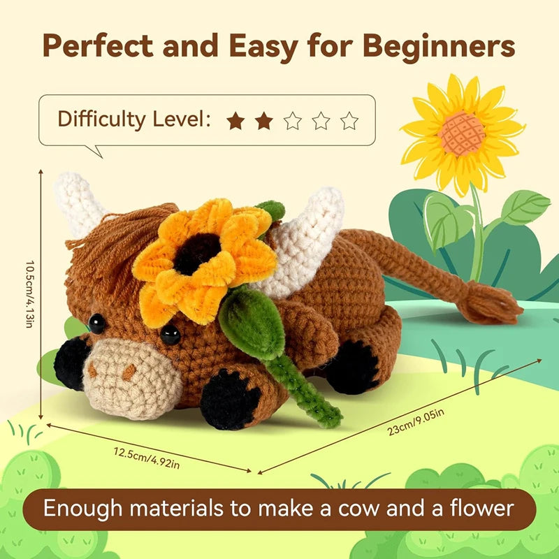 Crochet Kit Highland Cow