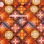 50x55/110cm Bohemian Style Motif, Quality Designer Cotton Fabrics