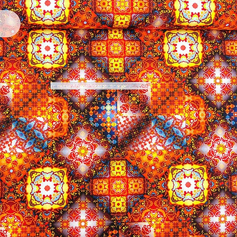 50x55/110cm Bohemian Style Motif, Quality Designer Cotton Fabrics