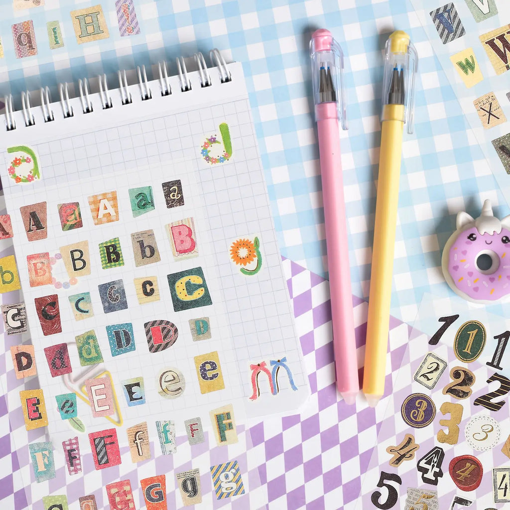 6 Sheet Stickers Graffiti Tape Adhesive Paper