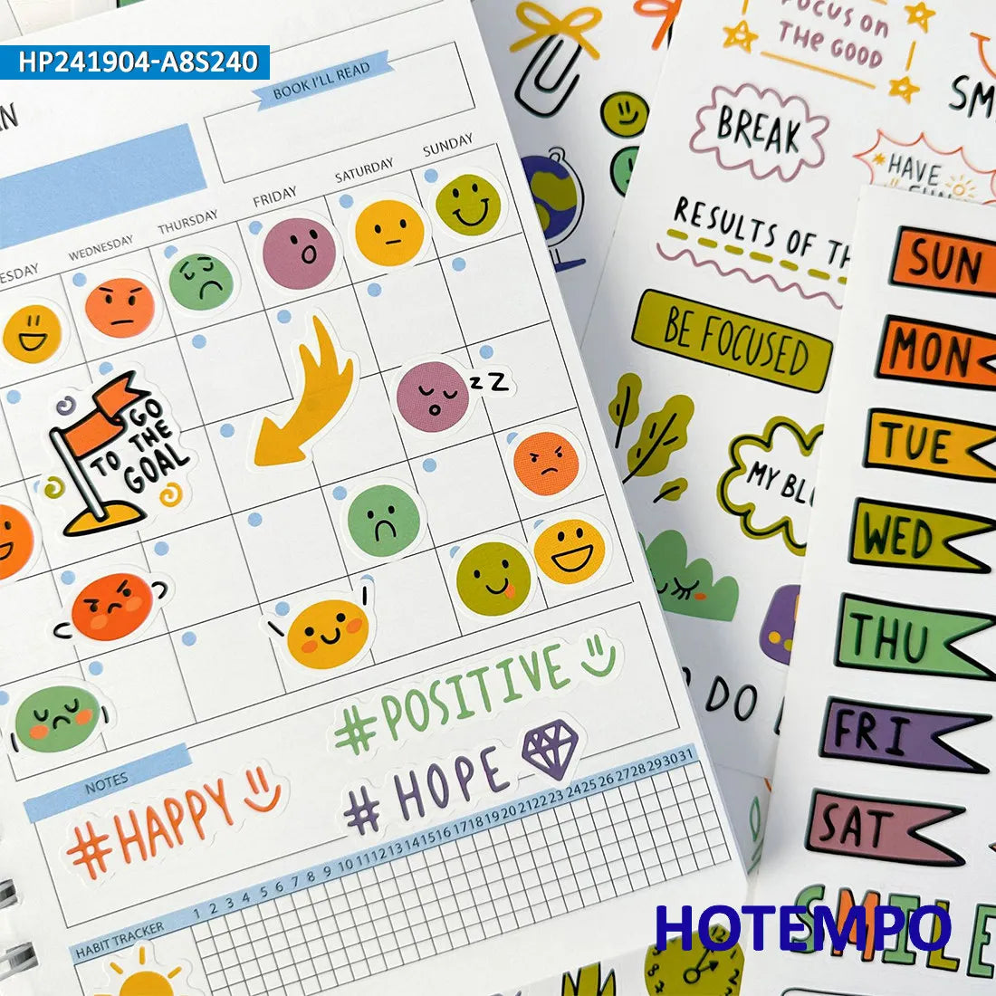 240Pieces Scrapbook To Do Plan