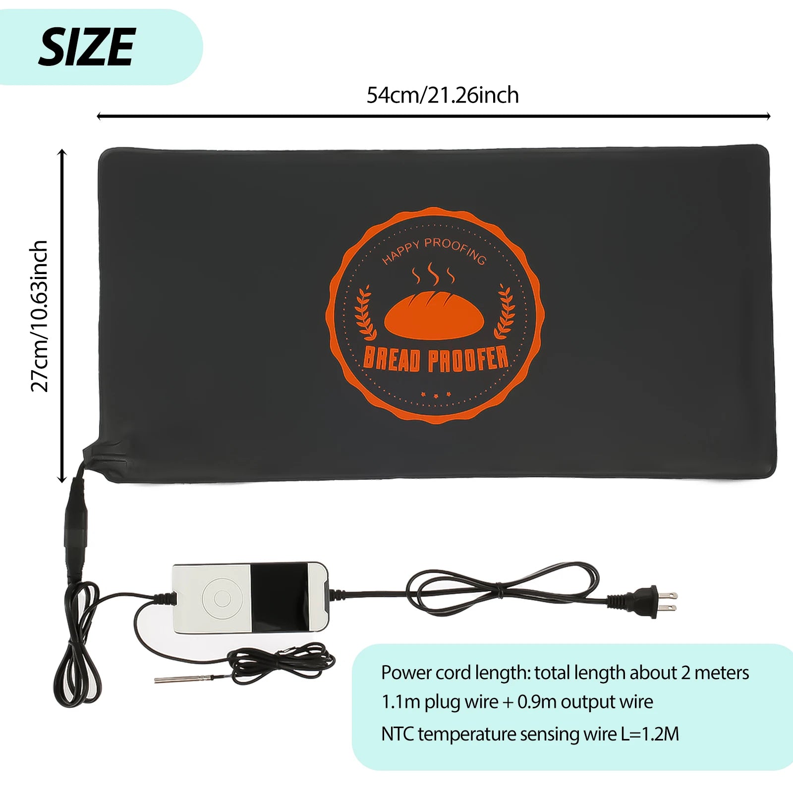 Bread Mat Fermentation Warming Pad Adjustable Temperature