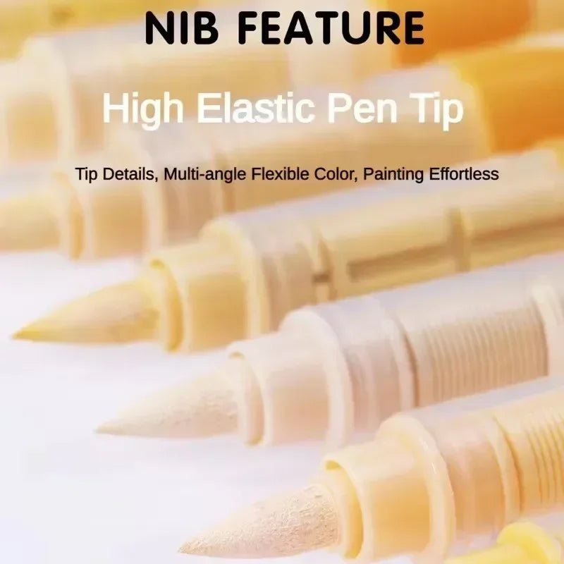 360/12 Colors Acrylic Paint Pens Markers Brush Tip