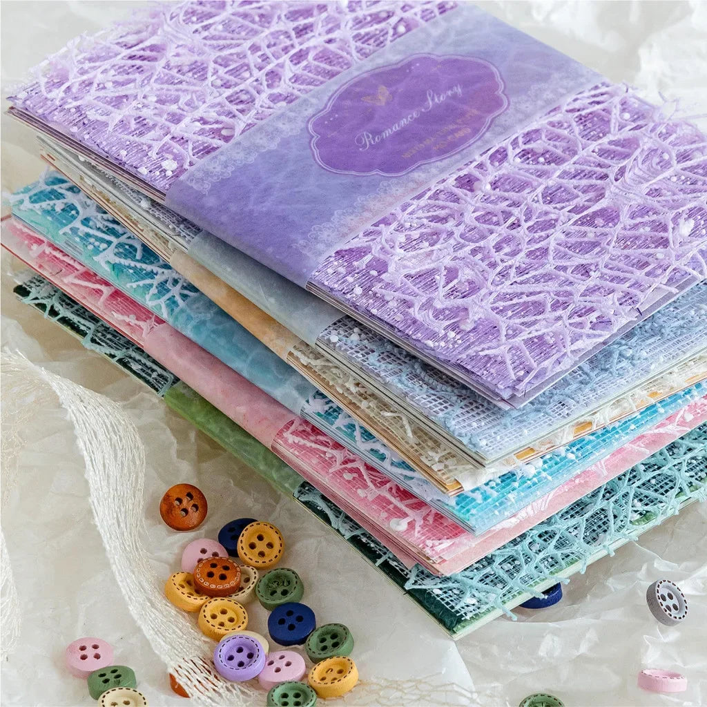 26pcs/pack Scrapbook Paper Gauze Materials DIY Scrapbooking