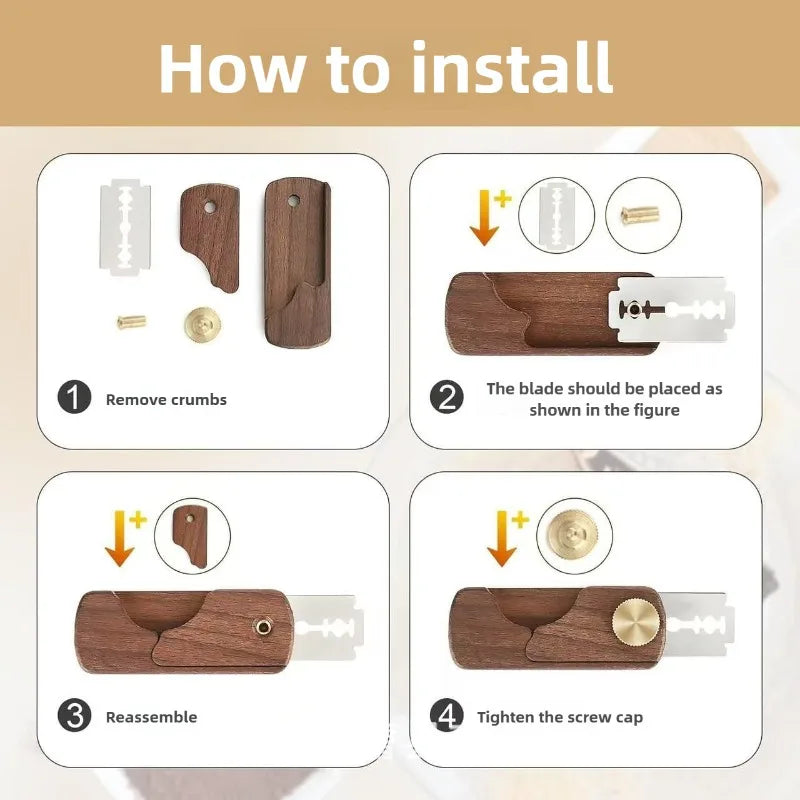 Wooden Dough Scoring Tool