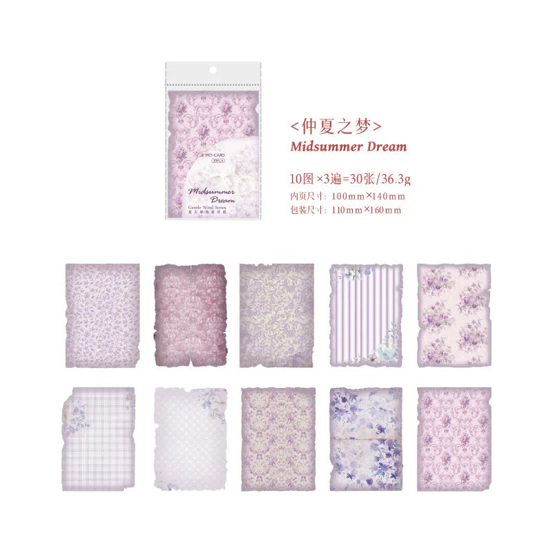 30 - Sheet Vintage Blended Material Paper Set