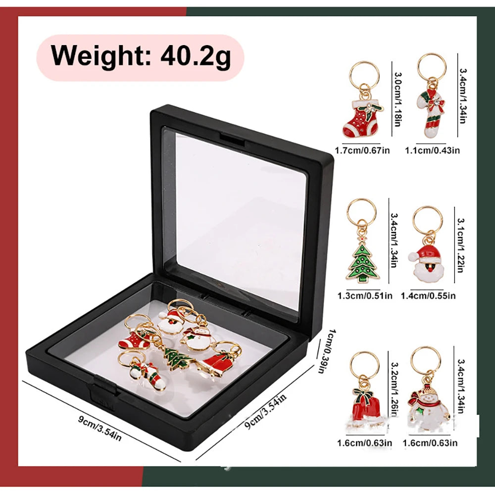 6pcs/set Creative Oil Drop Design Knitting Stitch Markers