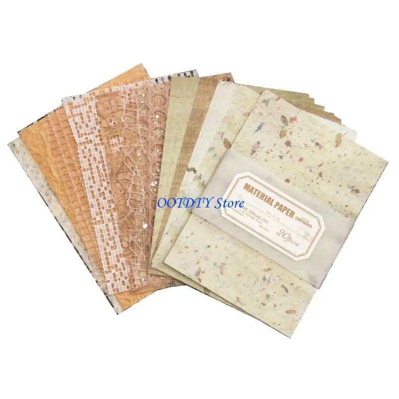 20 Sheets Aesthetic Scrapbooking Paper