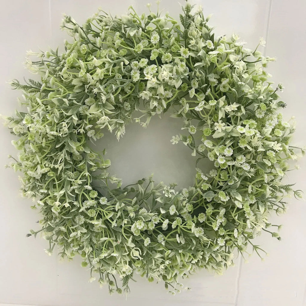 45cm Artificial Babysbreath Wreath